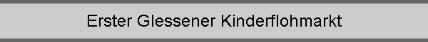 Erster Glessener Kinderflohmarkt